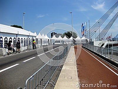 Willems Bridge (Willemsbrug) Rotterdam City Editorial Stock Photo