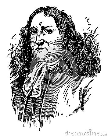 William Penn, vintage illustration Vector Illustration