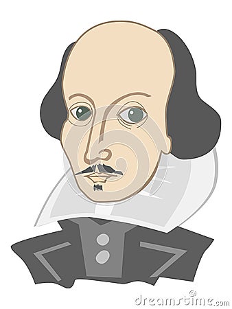 William Shakespeare famous english poet Stock Photo