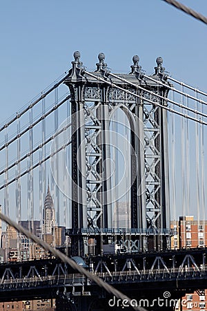 Williamsburg Bridge New York City Stock Photo