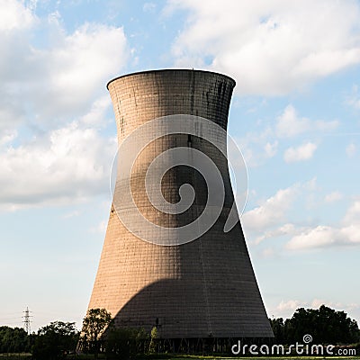 Willington Power Station Cooling Towers Stock Photo