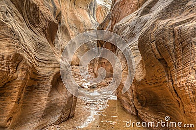 Willis Creek slot canyon Stock Photo