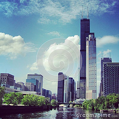 Willis tower in Chicago Editorial Stock Photo