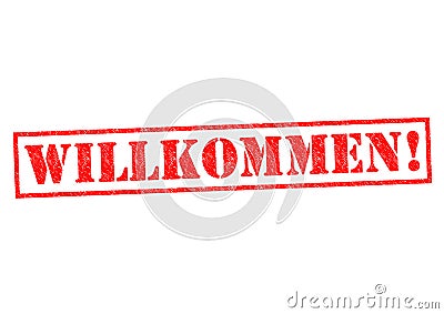 WILLKOMMEN! Stock Photo