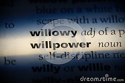 Willpower Stock Photo