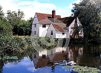 Willy Lotts Cottage, Flatford. Editorial Stock Photo