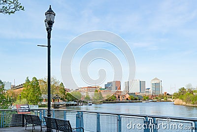 Wilmington Delaware Waterfront Stock Photo