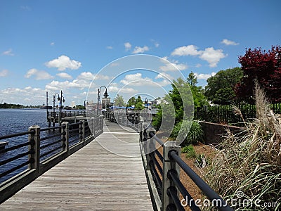 Wilmington, North Carolina Boardwalk Stock Photo