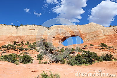 Wilson Arch, Utah Stock Photo