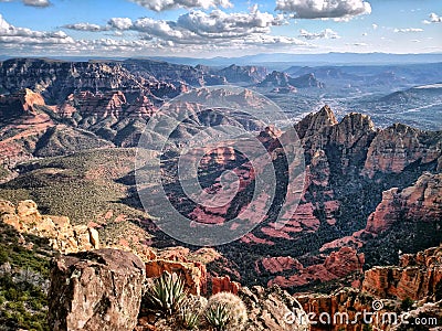 Wilson Mountain, Sedona Overlook Stock Photo