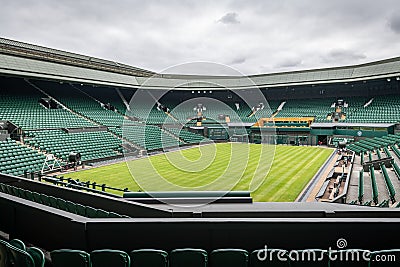 Wimbledon Lawn Tennis championships center court Editorial Stock Photo