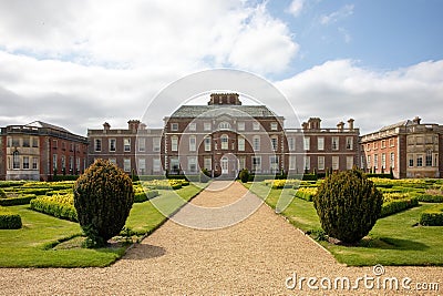 Wimpole Estate under a cloudy sky in England. Editorial Stock Photo