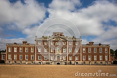 Wimpole Estate under a cloudy sky in England. Editorial Stock Photo