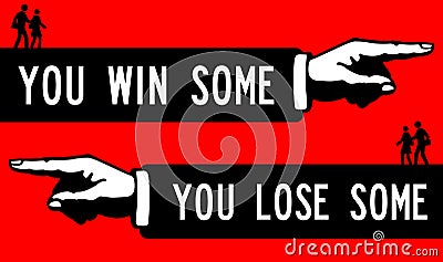 Win some lose some Stock Photo