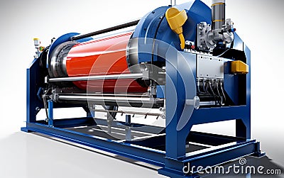 Winch Dyeing Machine isolated on transparent background. Stock Photo