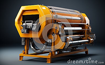 Winch Dyeing Technology isolated on transparent background. Stock Photo