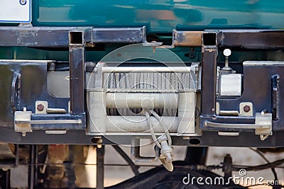 Winch,offroad equipment Stock Photo