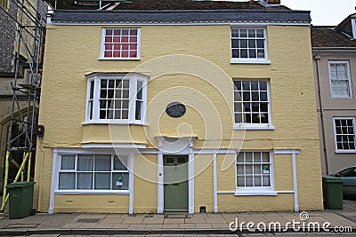 Winchester, Jane Austen House Editorial Stock Photo