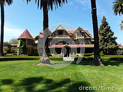 Winchester Mystery House, San Jose, California Editorial Stock Photo