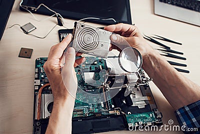 Winchester studying, engineer pov, workplace Stock Photo