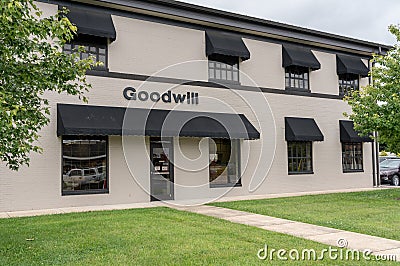 Goodwill charity shop in Winchester VA Editorial Stock Photo