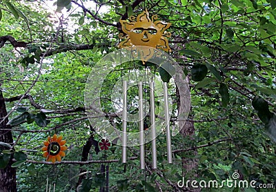 Wind chimes Stock Photo