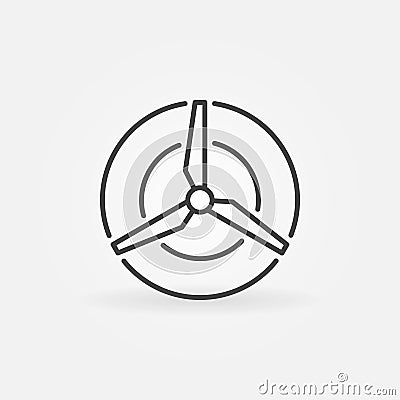 Wind energy concept icon Vector Illustration