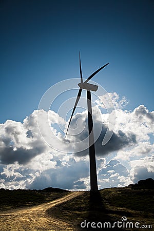 Wind energy turbine Stock Photo