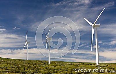 Wind farm Stock Photo