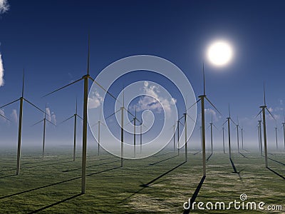 Wind Farm Stock Photo