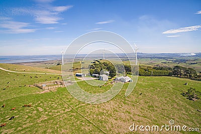 Wind farm in Australia Stock Photo