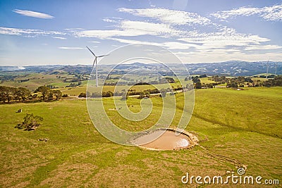 Wind farm in Australia Stock Photo