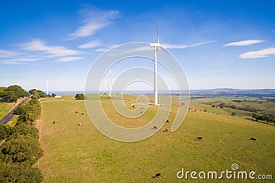 Wind farm in Australia Stock Photo