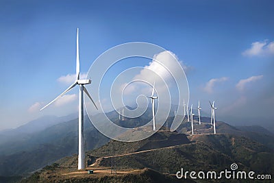 Wind farms Stock Photo