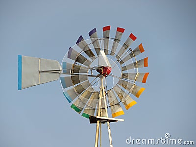 Wind generator ready to produce energy through the air Stock Photo