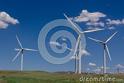 Wind generators 9 Stock Photo