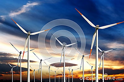 Wind power Stock Photo