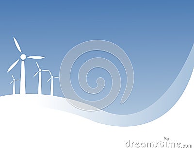 Wind power Vector Illustration