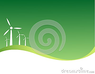 Wind power Vector Illustration