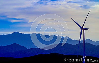 Wind power is the future. Stock Photo