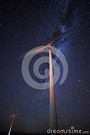 Wind power generator Stock Photo