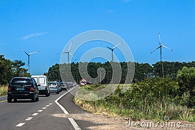 Wind Power Generators Brazil Stock Photo