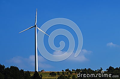 Wind power plant Stock Photo