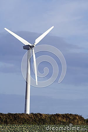 Wind-powered energy Stock Photo
