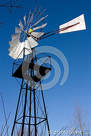 Wind Pump Stock Photo