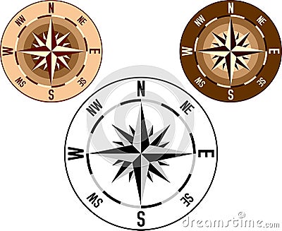 Wind Rose [1] Vector Illustration