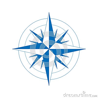 Wind rose, vector illustration. Vector Illustration