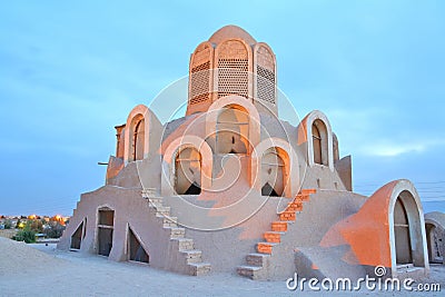 Wind Tower - Borujerdi House, Kashan, Iran Stock Photo