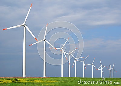 Wind turbine Stock Photo