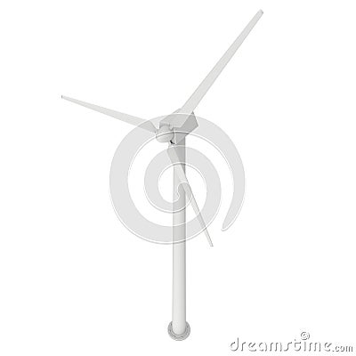 Wind turbine 3d render Stock Photo